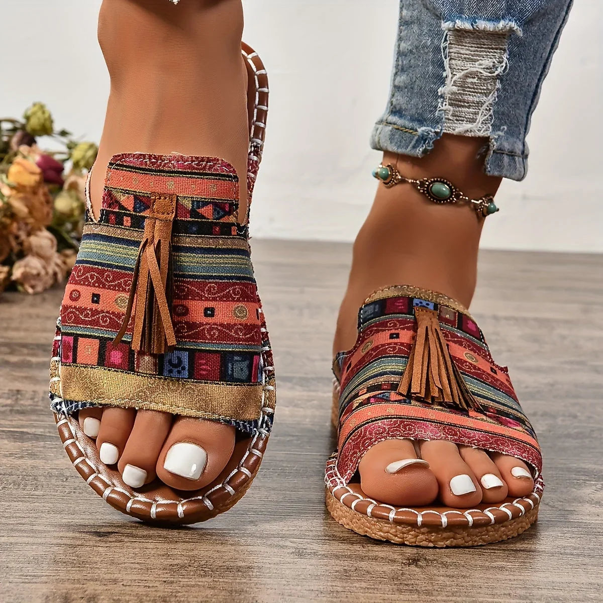 Leena - Sandalias ortopédicas planas y cómodas